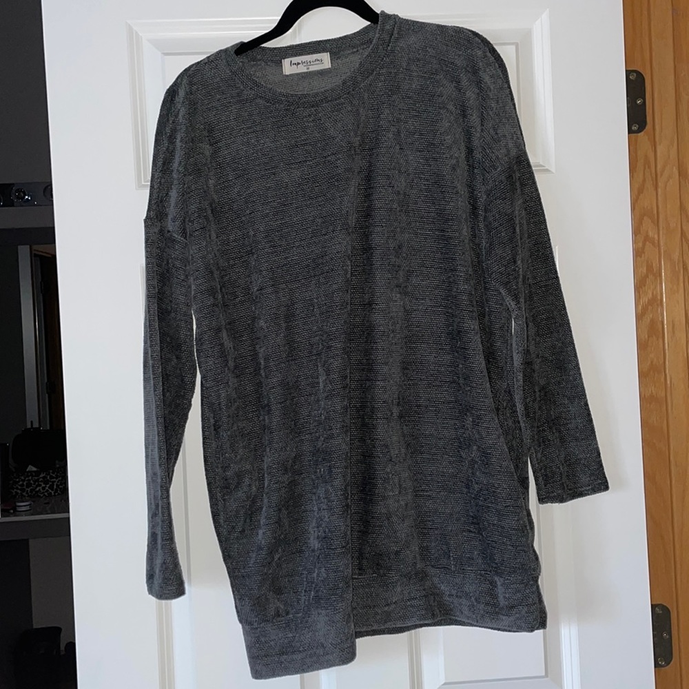 Sweatshirt Tunic with Pockets